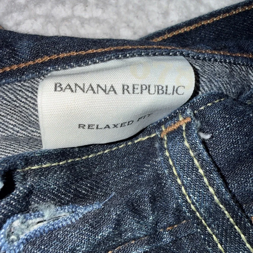 Banana Republic Jeans Mens 31x30 Blue 100% Cotton Denim Y2K 2000s relax fit